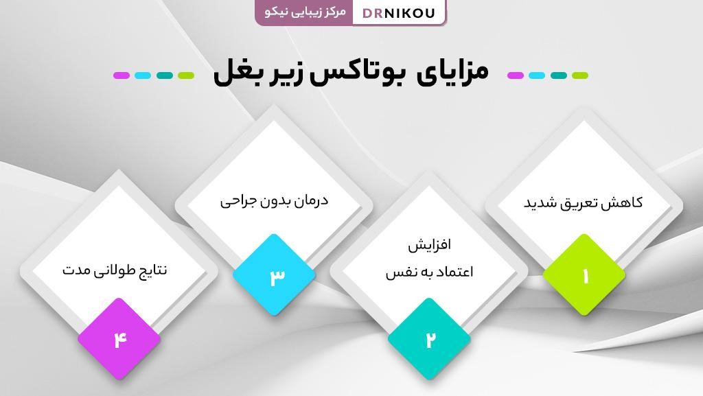 مزایای بوتاکس زیر بغل
